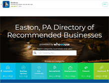 Tablet Screenshot of eastonpa.com